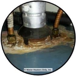 Water Heaters Only, Inc. rusted water heater.